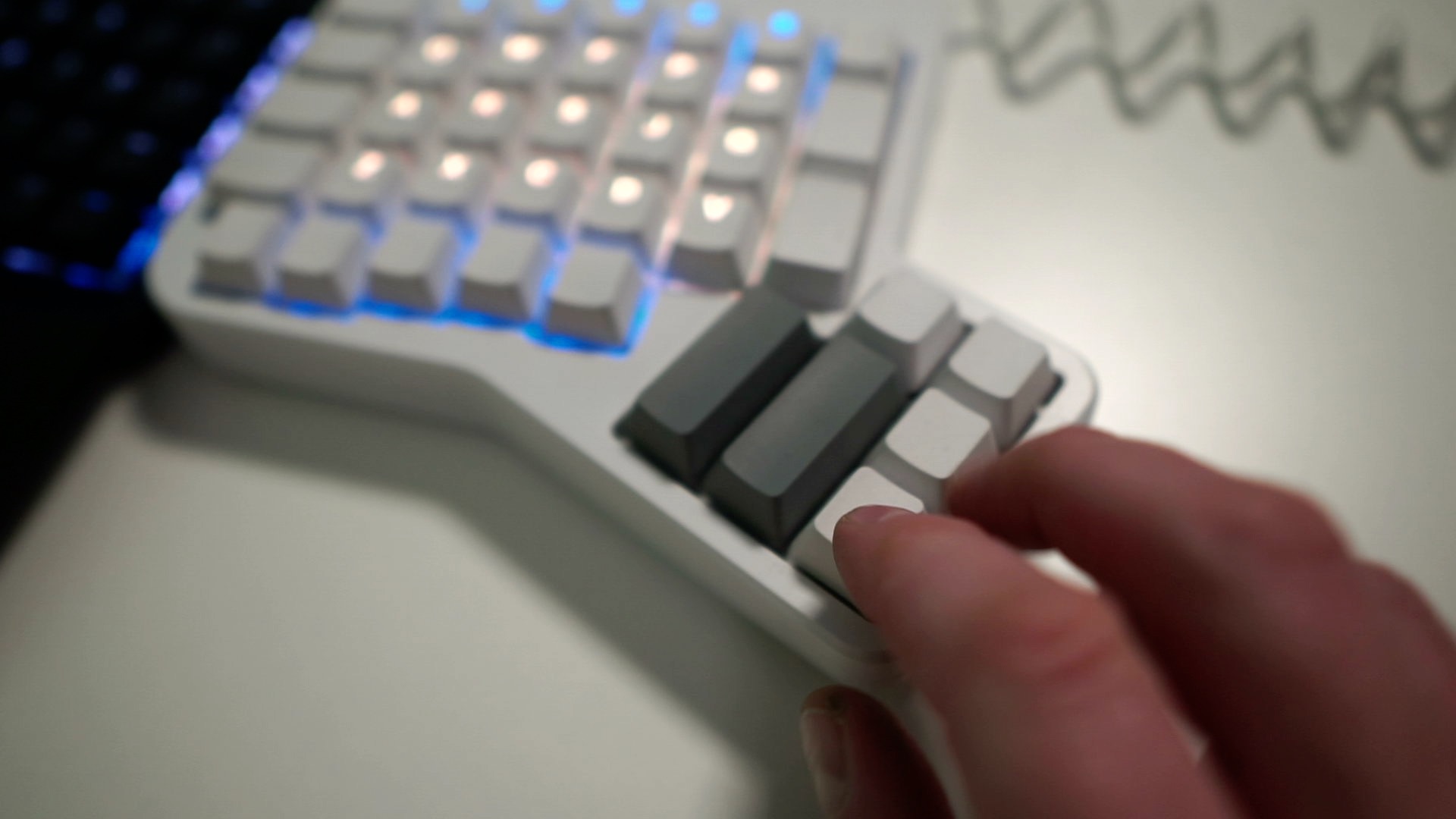 Thumb cluster of ErgoDox EZ keyboard