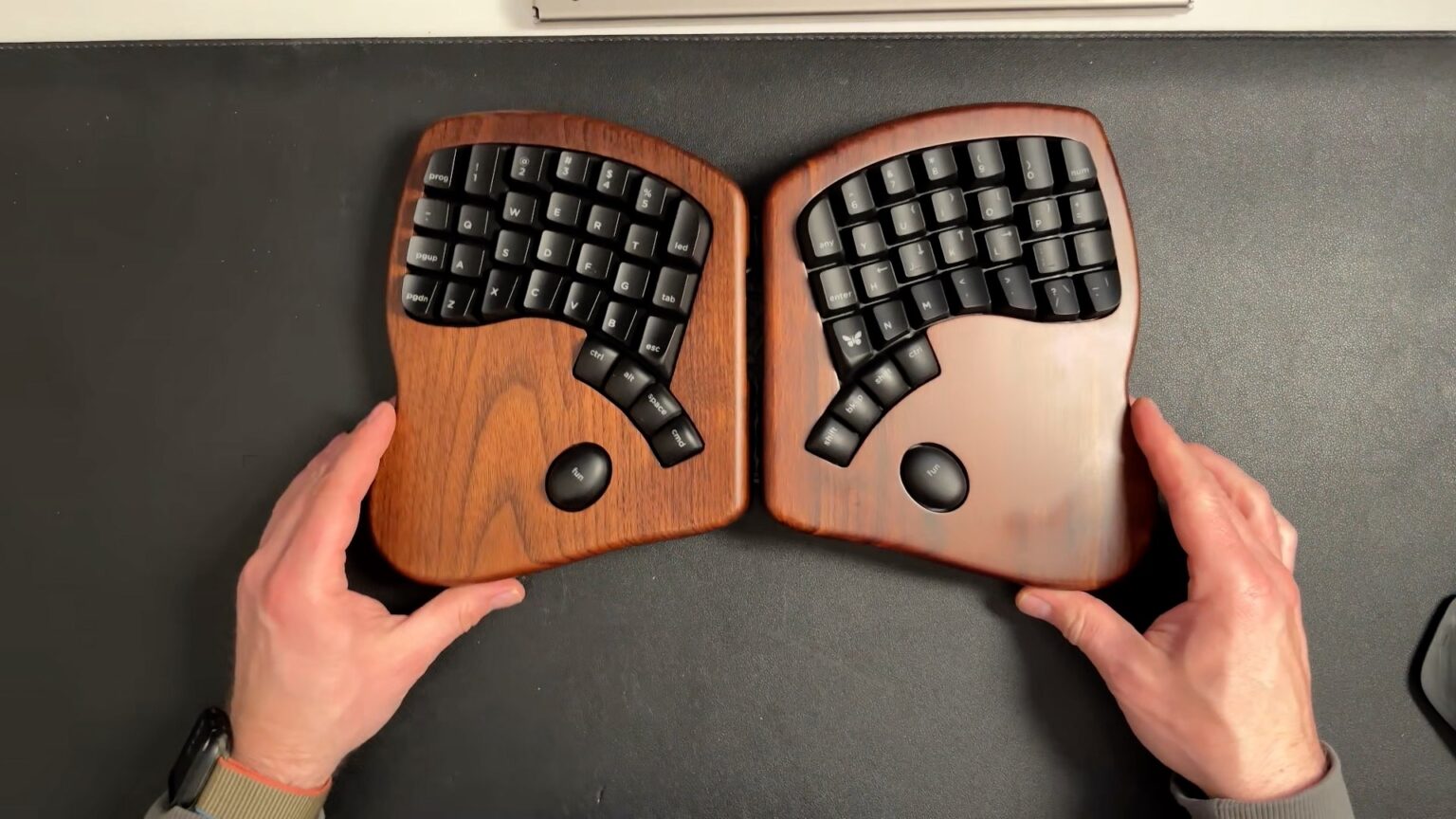 Review: Keyboardio Model 100, split, wooden, mechanical keyboard – Ben ...