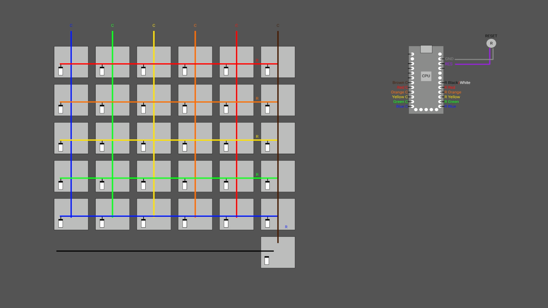 Wiring diagram for hand built keyboard