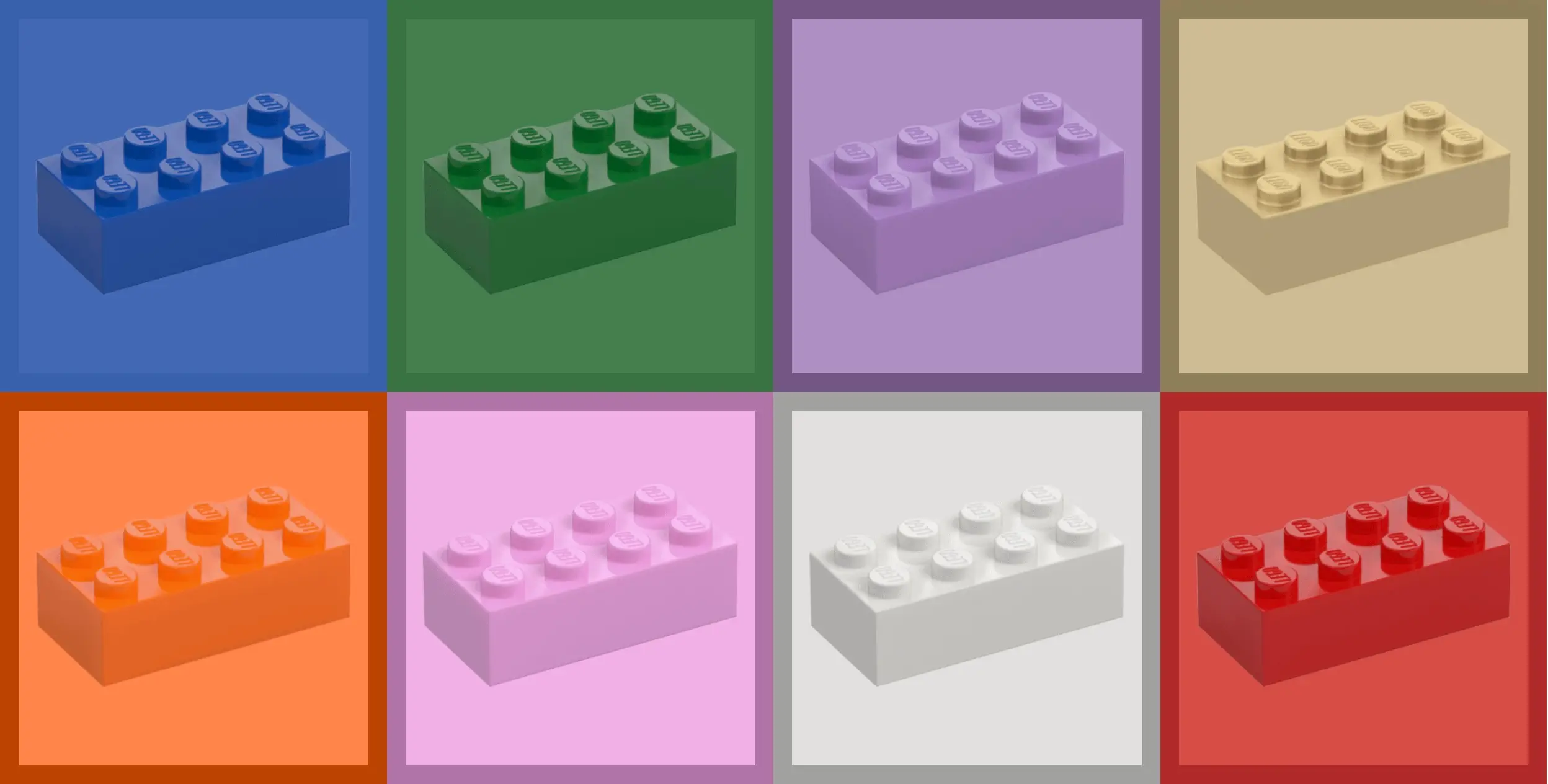 Legos with background and borders