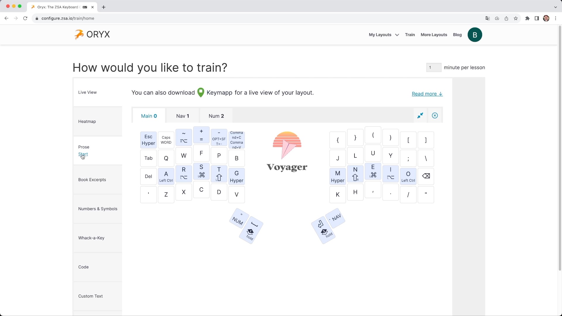 Oryx software layout